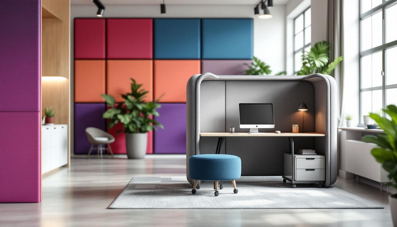 Mobilier acoustique de bureau : quelles solutions pour réduire le bruit ?