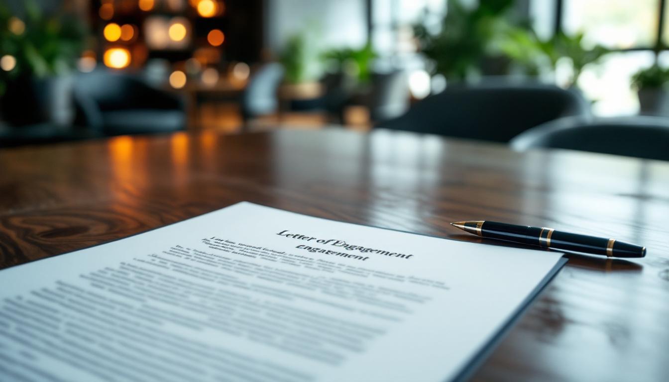 Modèle lettre d'engagement exemple avec clauses types
